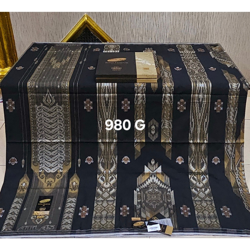 ATLAS SUPER PREMIUM 980 TERBARU MEWAH FULL SONGKET TIMBUL MURAH KAIN SHOLAT LEBARAN SARUNG SANTRI PR