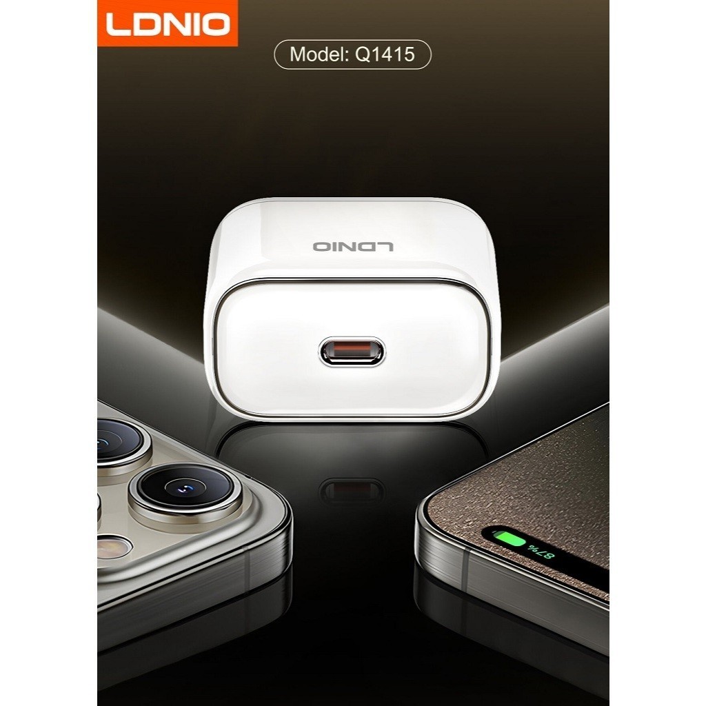 LDNIO Q1415 - USB-C PD Super Fast Charger 45W - GaN Technology