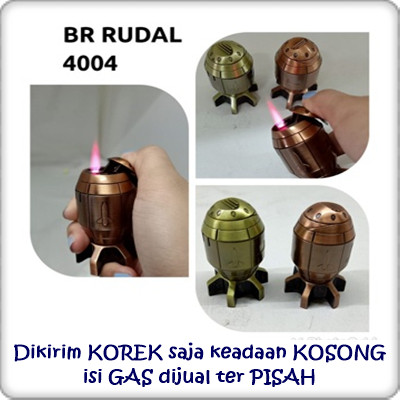 Korek Api Gas Bara Model Rocket Bom Atom 4004 / korek api unik