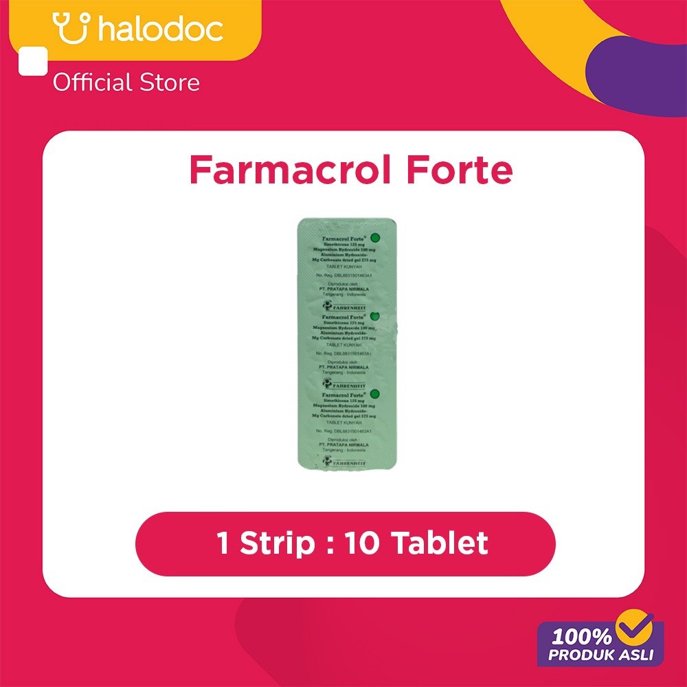 Farmacrol Forte 10 Tablet obat maag ampuh, obat maag tablet, obat maag manjur, obat herbal maag, gej
