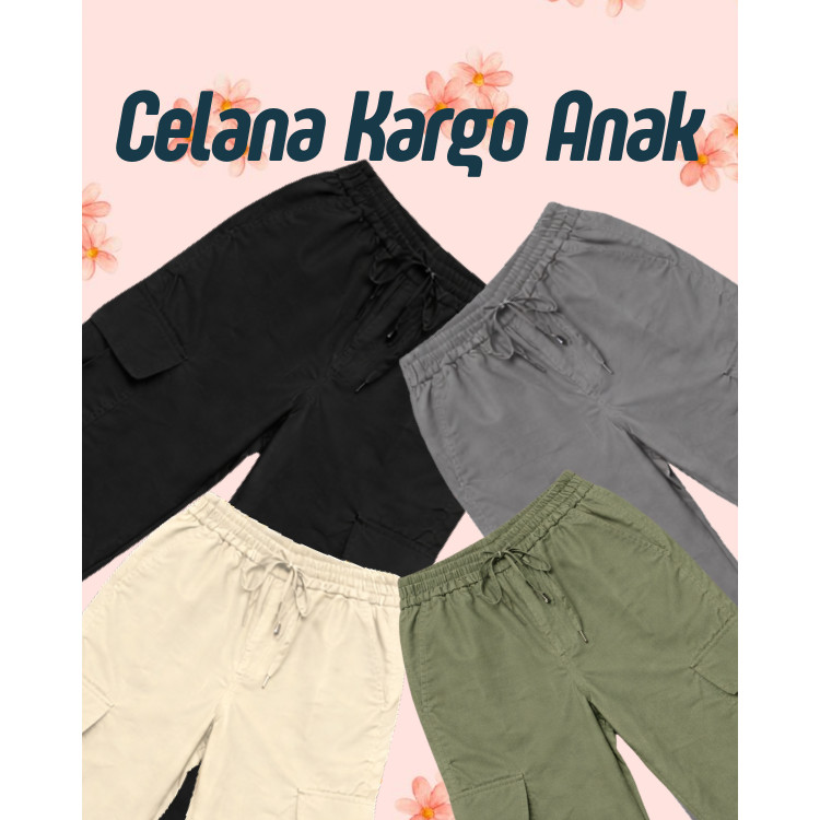 Celana Cargo Pants Anak/ Celana Cargo / Celana Kargo Wanita
