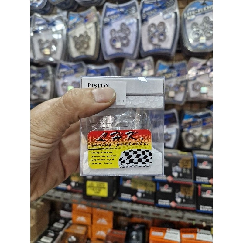 PISTON LHK 55 56 58 58.5 59 59.5 61 62 63 64 13 pin 13 MM SET RING SEHER original LHK RACING