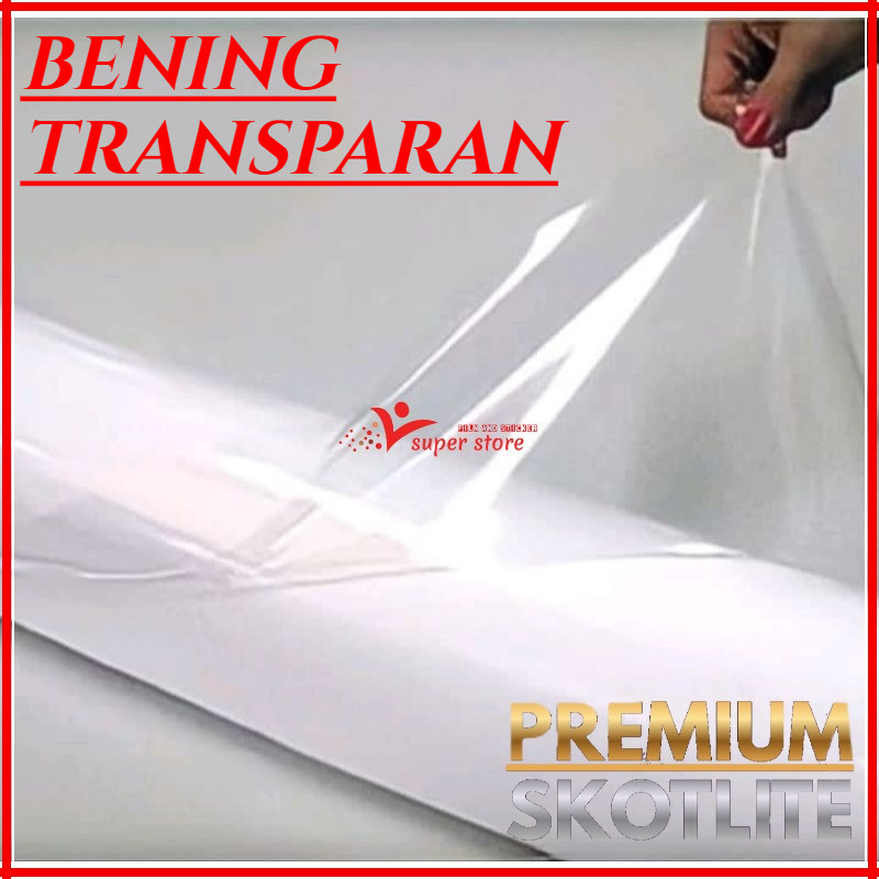 STICKER SKOTLET MOTOR TRANSPARAN PUTIH BENING GLOSSY STIKER SCOTLET TRANSPARAN BENING GLOSSY