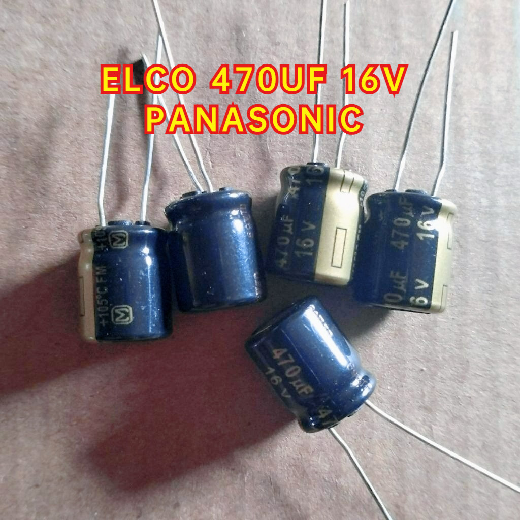 Kapasitor Elko 470UF 16V Capasitor Elco 470 uf 16 Volt Panasonic
