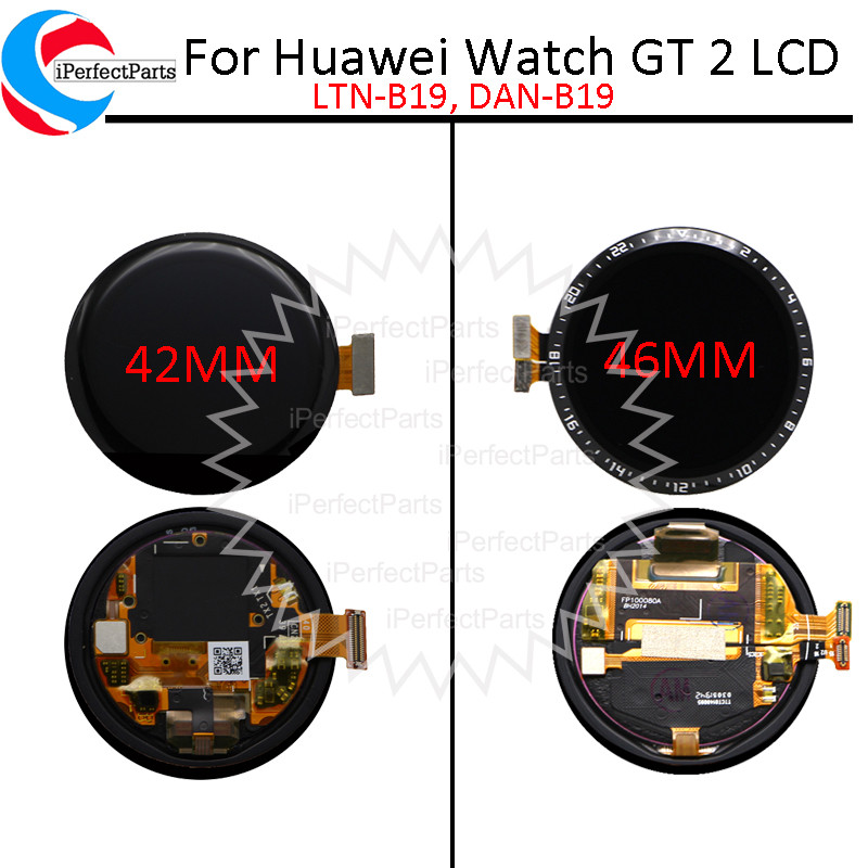 Amoled For Huawei Wat GT2 42MM LTN-B19 -B19 LCD splay Tou Panel Screen gitizer For Huawei Wat GT2 46