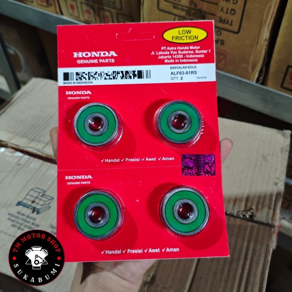 Laher Bearing Roda Depan Honda Supra X 125 Karisma Revo Tiger GL 6301