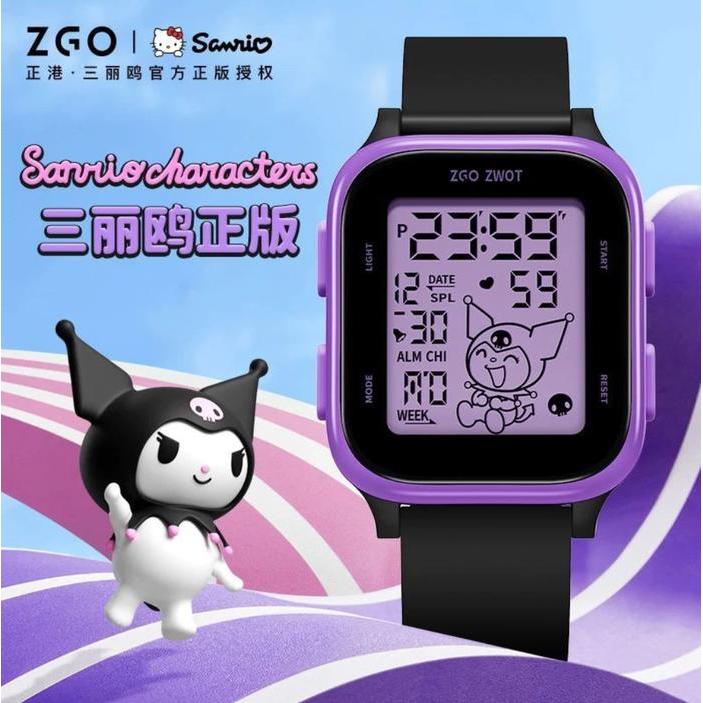 Jam Tangan Sanrio Kuromi Watch ZGO Original Digital Dewasa Anak