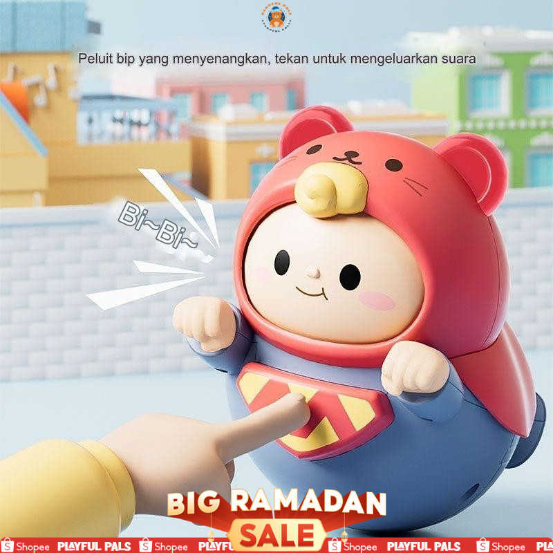 Mainan Bayi 6 Bulan Mainan Tumbler Superman Lucu / Mainan Edukasi Untuk Anak-Anak