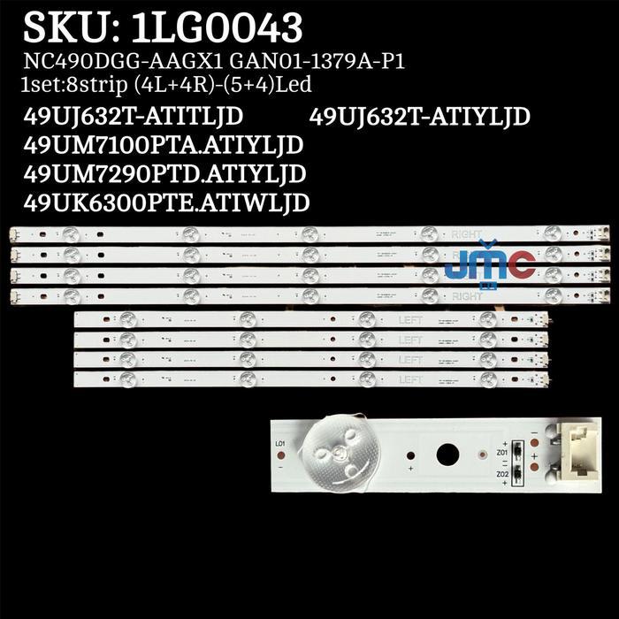 Backlight TV 49 Inch 49UJ632T-TA.ATIYLJD 49UJ632T-TA.ATITLJD 49UK6300PTE.ATIWLJD 49UM7290PTD-TA.ATIY