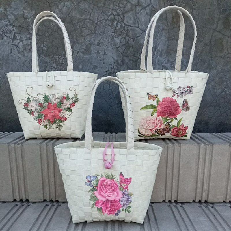 StarrOne1 tas anyaman embos mini tinggi 22,tas hampers, tas decoupage, tas wanita , tas cantik