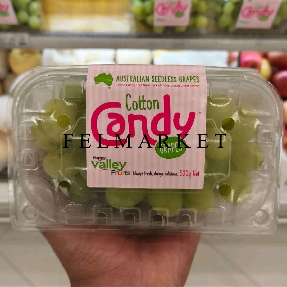 Buah Anggur Cotton Candy Import Manis & Wangi / Anggur Candy / 1 Pack