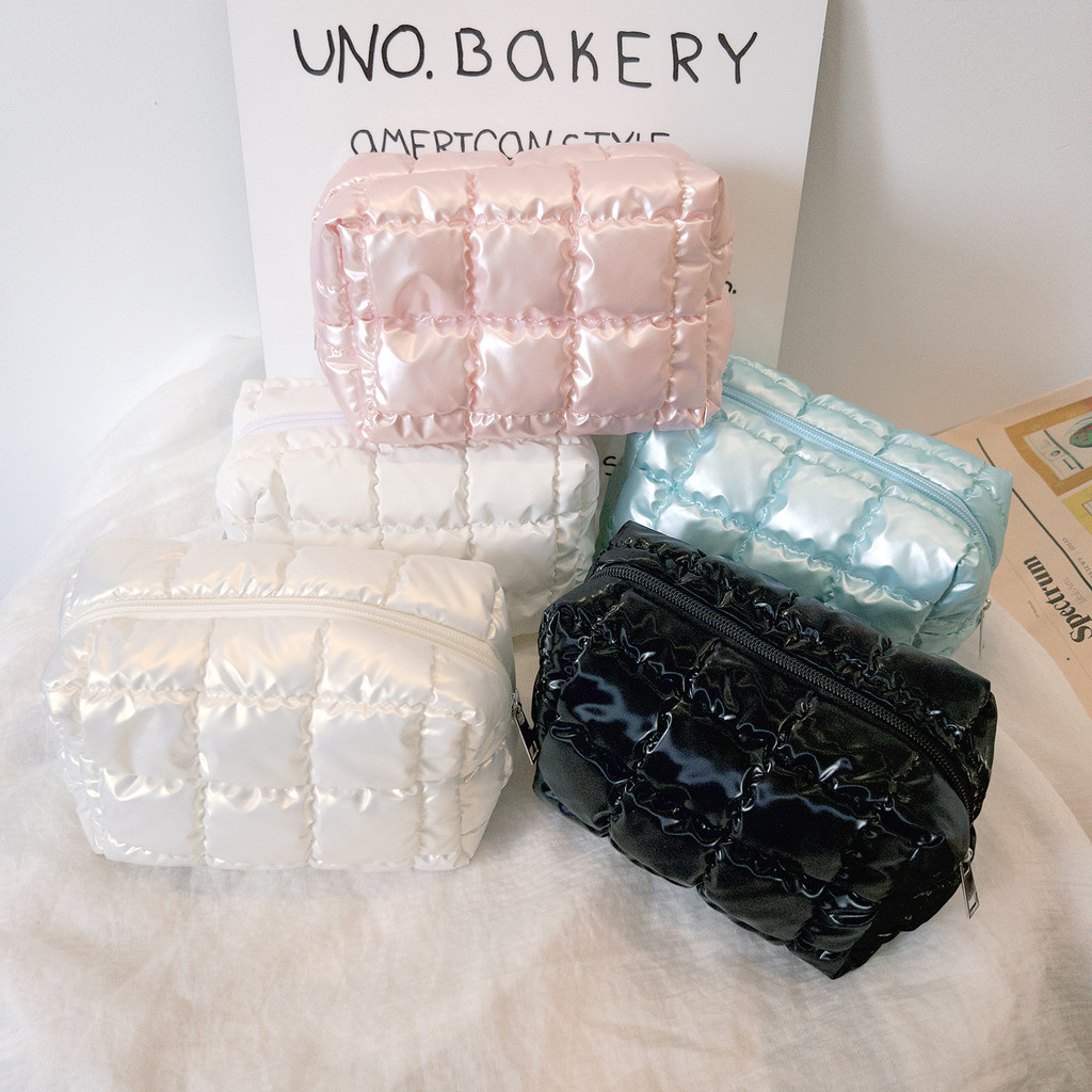 ELSA Cosmetic Pouch Puffy bag Glossy Cute Multifunction / Pouch Make up Puffy Custom SY-012