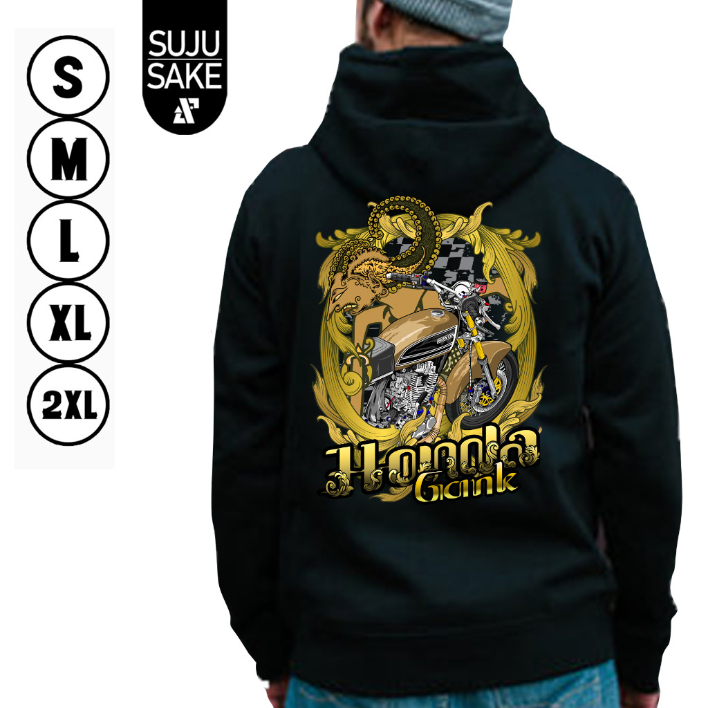 Sujusake Industries Jaket Hodie Hudi Hoodie Hoode Hodi Jemer Kupluk Komunitas Club Motor Honda Honda
