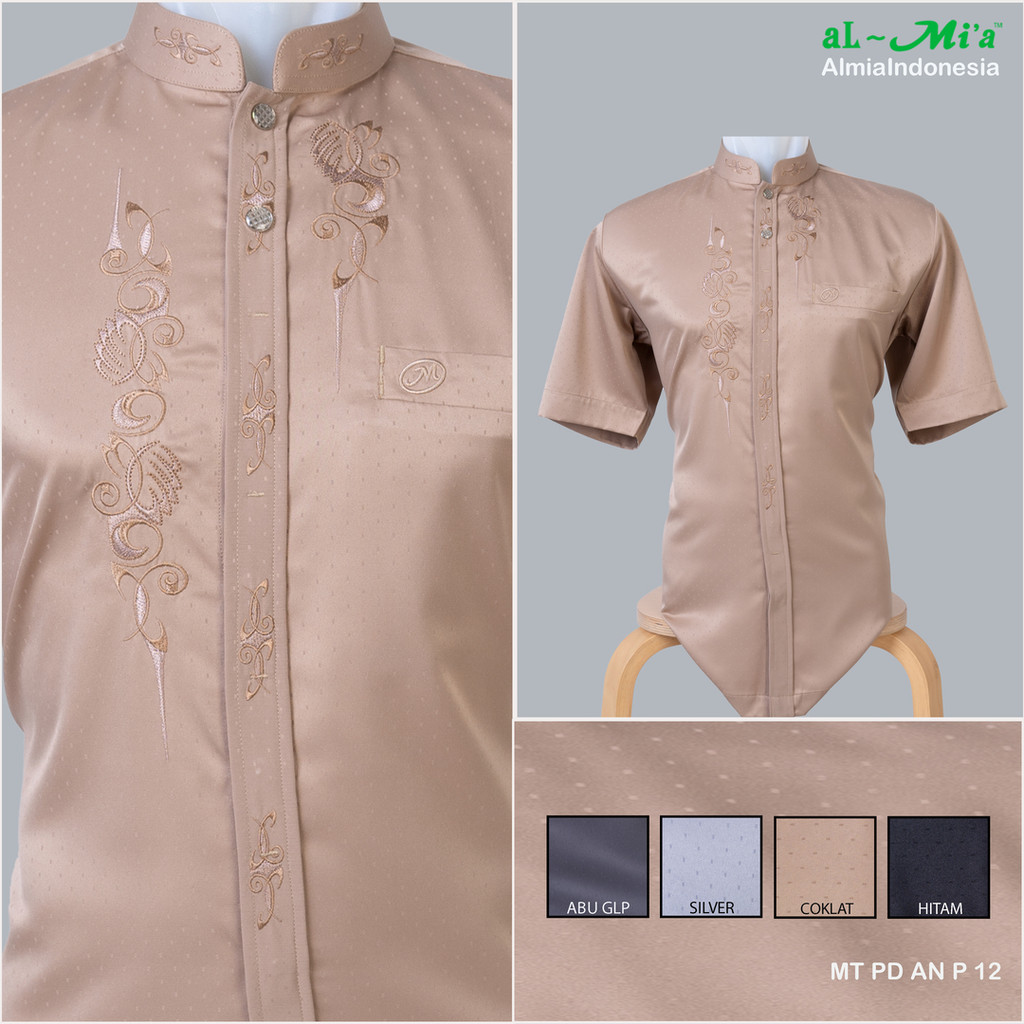 Baju Koko Al-Mia MT ANP-12 Lengan Pendek