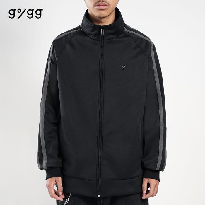 Gigg - Trackline - Black Tracktop - Sport Jacket - Jaket Hitam Pria - Atasan Cowok - M
