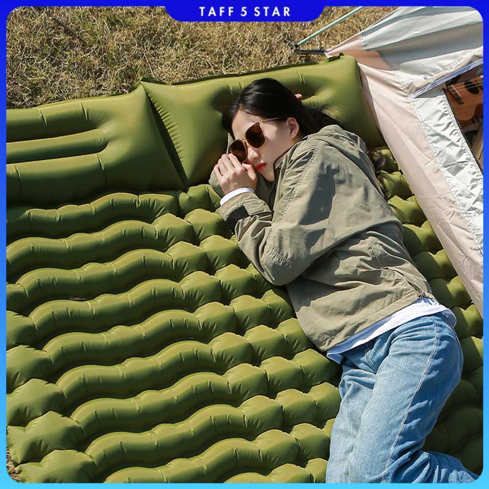 HUANQ Kasur Matras Angin Manual Sleeping Pad Waterproof Double - HQ-200