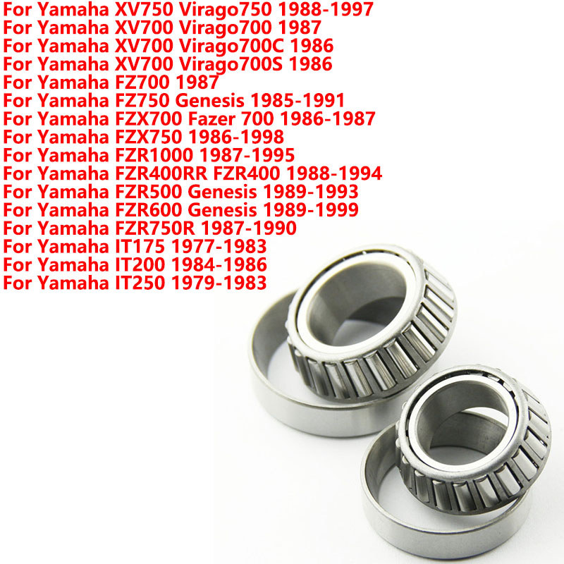 Motorcycle Steering Head Bearing Kit For Yamaha FZX700 FZR1000 FZR400RR FZR500 FZR600 XV750 XV700 FZ