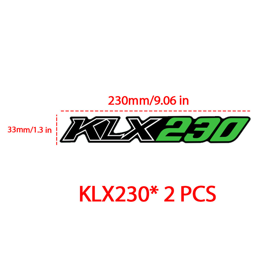 2pcs Motorcycle Swing Arm Decal  For KAWASAKI KLX 110R KLX 140R KLX 230 KLX 230R KLX 300 KLX 300R De