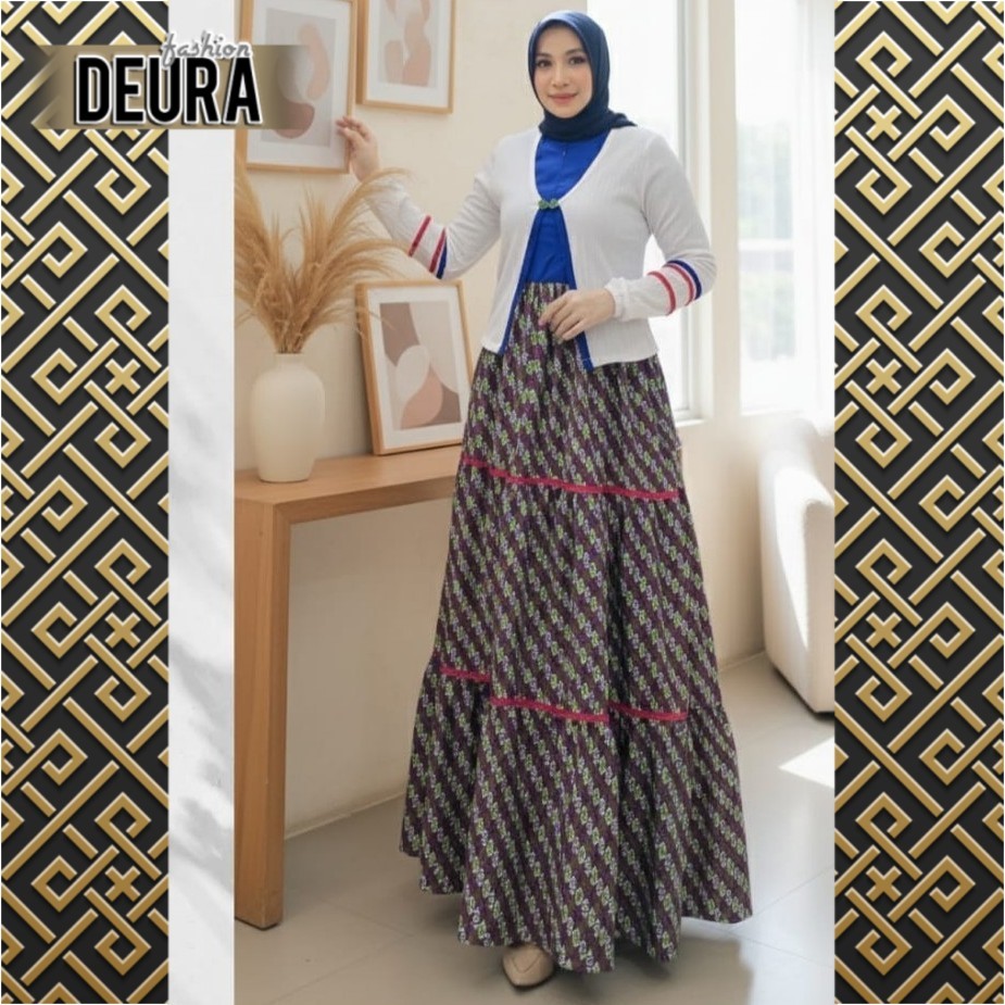 DEURA FASHION - Set Gamis Wanita Deura SD-468 / Gamis Deura Terbaru / Gamis Deura Original