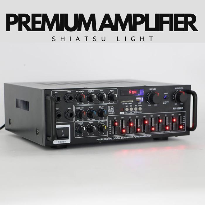 Audio Amplifier Bluetooth Karaoke Support 2 MicEQ Amplifier Karaoke Mixer Audio FM