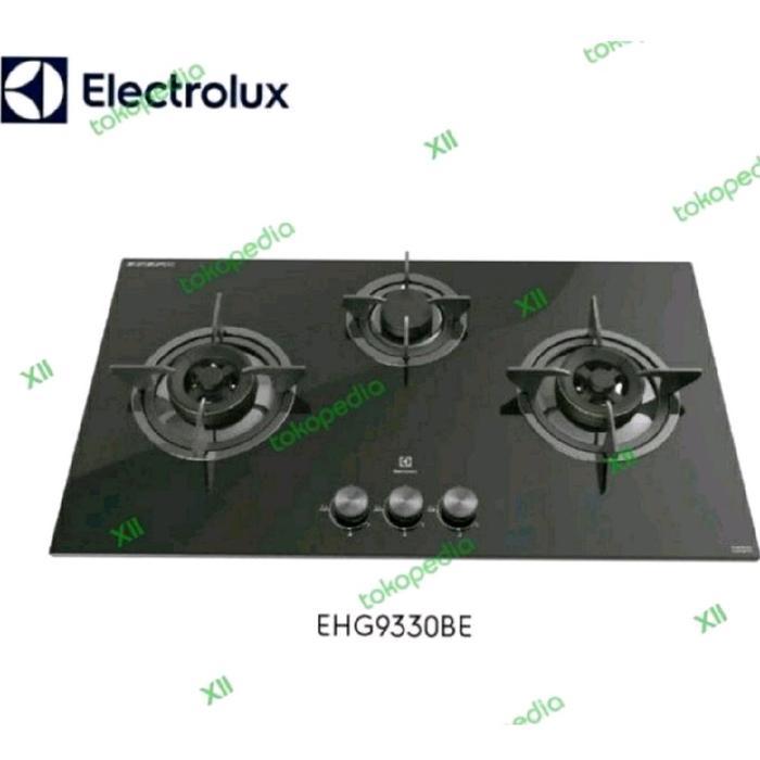 ELECTROLUX EHG~9330BE Kompor Gas tanam 3 Stove Blue Flame Power ~ Kaca