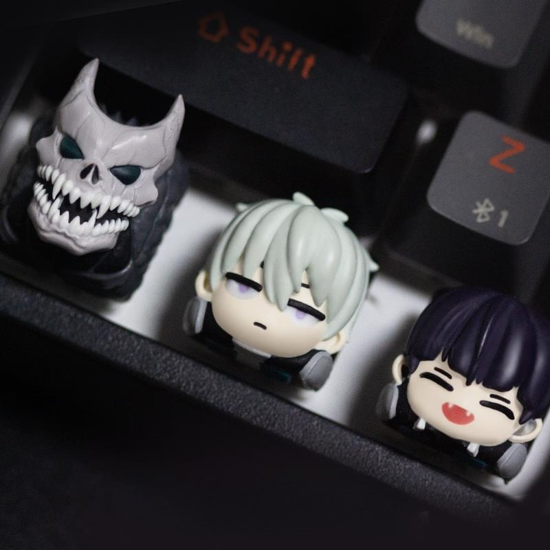 Kaiju No. 8 Keycaps Anime DIY Translucent Cross Axis Keycap for Meanical Keyboard Personality Custom