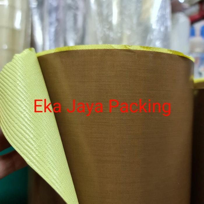 Kain Teflon PTFE 0,13mm Ada Lem Potongan Lembaran PTFE Glass Fabric