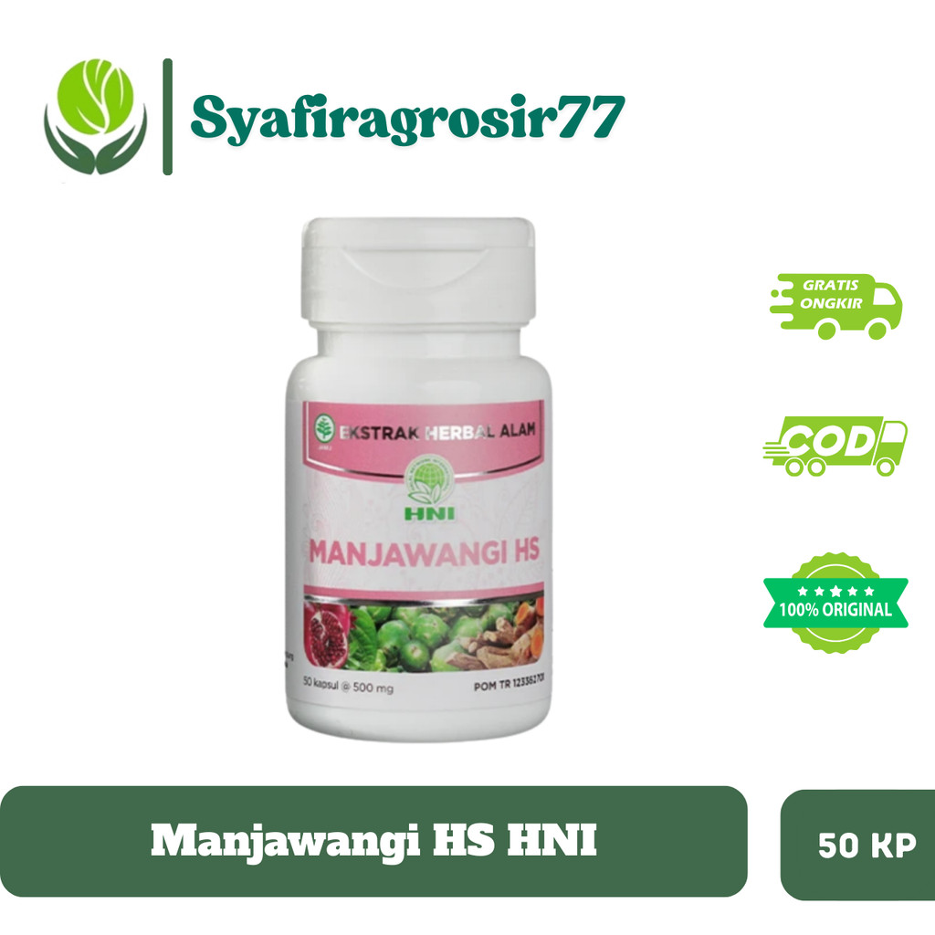 Manjawangi HS HNI HPAI 50 Kapsul - Obat Kista & Keputihan - Perbaiki Fungsi Kewanitaan