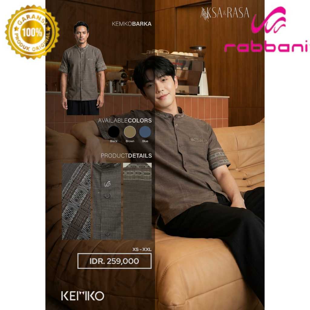 Rabbani Ori - BAJU KOKO KEMKO MOTIF BARKA PDK RABBANI ORI