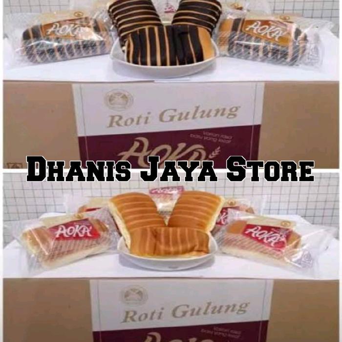 ROTI AOKA GULUNG 1 DUS ISI 60 PCS - COKELAT Terlaris
