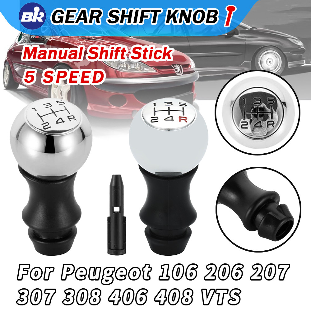 Tuas Persneling MT 5 Kecepatan Bahan Alloy Aksesoris Mobil Untuk Peugeot 106 206 306 406 107 207 307