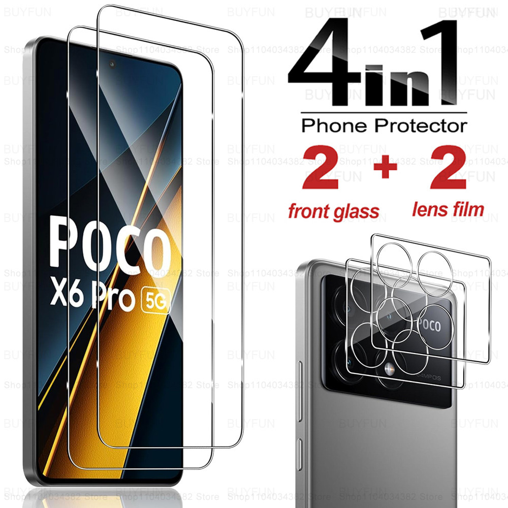 For Poco X6 X7 Pro Screen Protector 3D HD Camera Glass Poco X7Pro X6Pro X 6 Tempered Glass PocoX6 Le