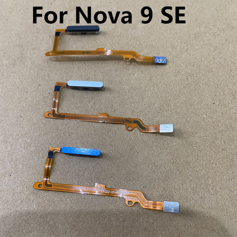 For Huawei Nova 9 SE Fingerprint Sensor Power Button Flex Cable Tou ID Sensor Home Buttons Smartphon