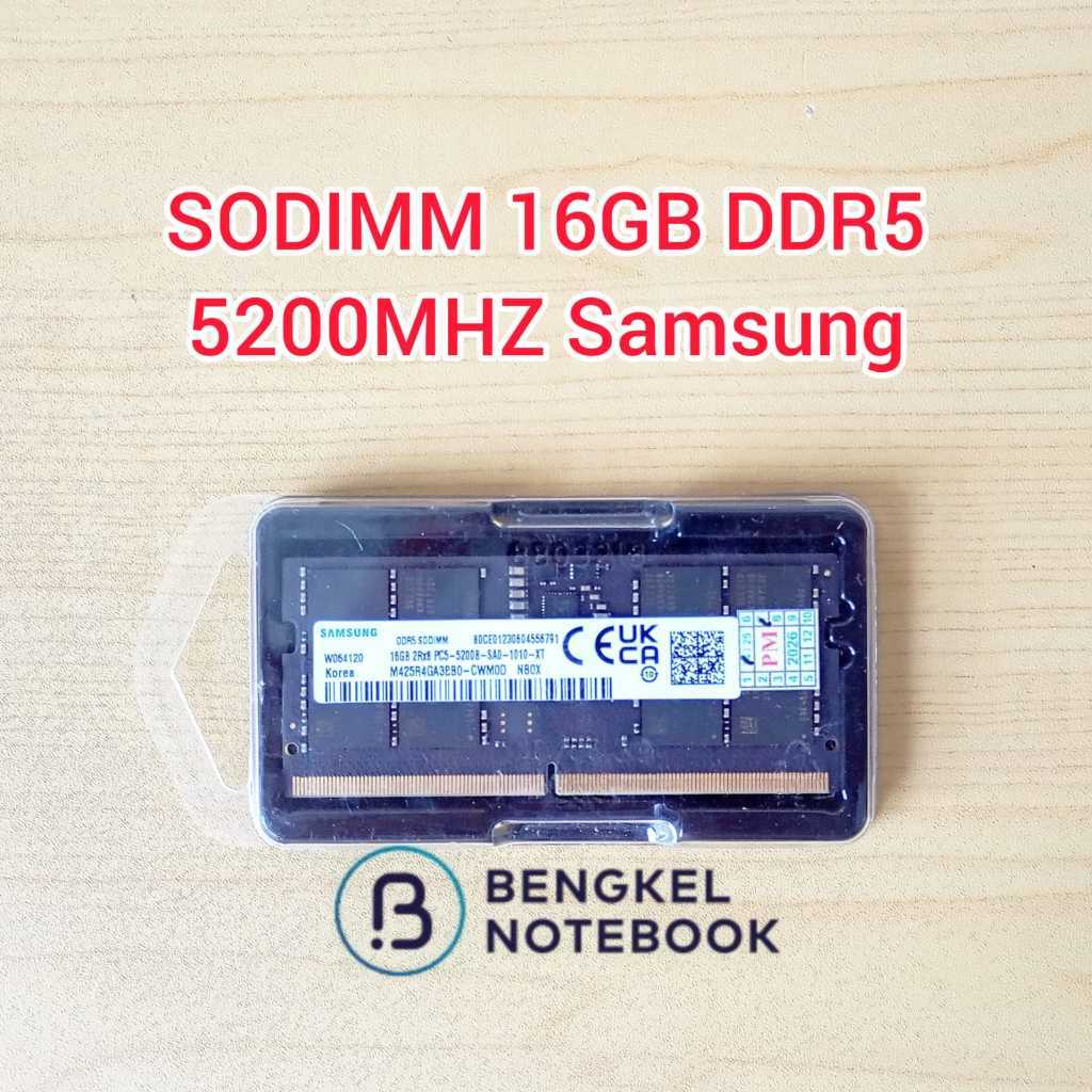 SODIMM RAM Laptop 16GB DDR5 PC5-5200 5200Mhz Samsung