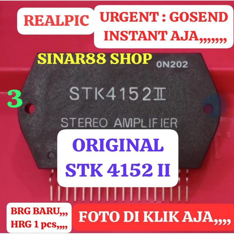 ORIGINAL STK4152II STK 4152II 4152 II POWER AMPLIFIER IGBT IC TRANSISTOR MESIN LAS TRAPO