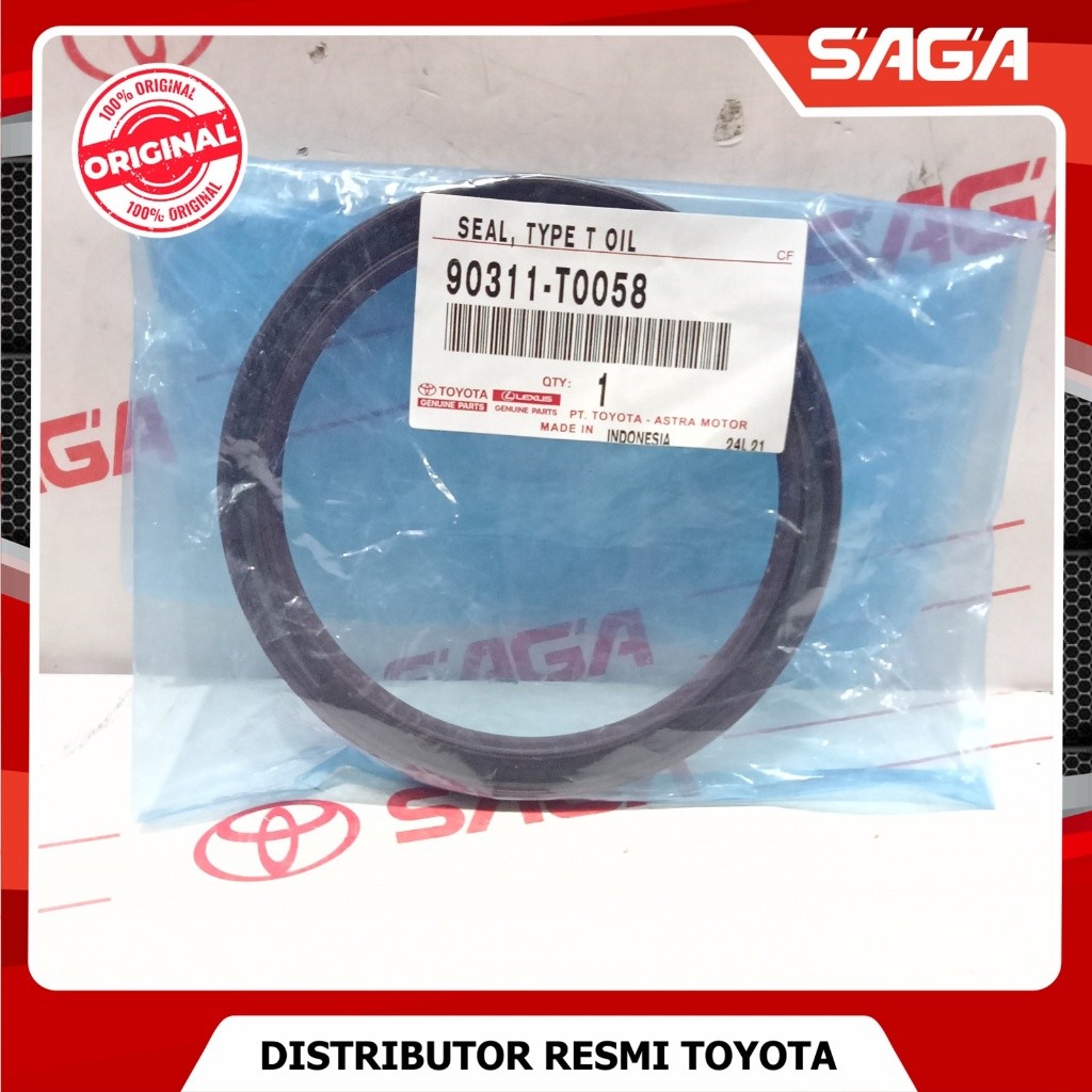 SAGA | Seal Kruk Krek As Belakang Innova Reborn Fortuner 2016 Hilux Hiace (Bensin) 90311-T0058