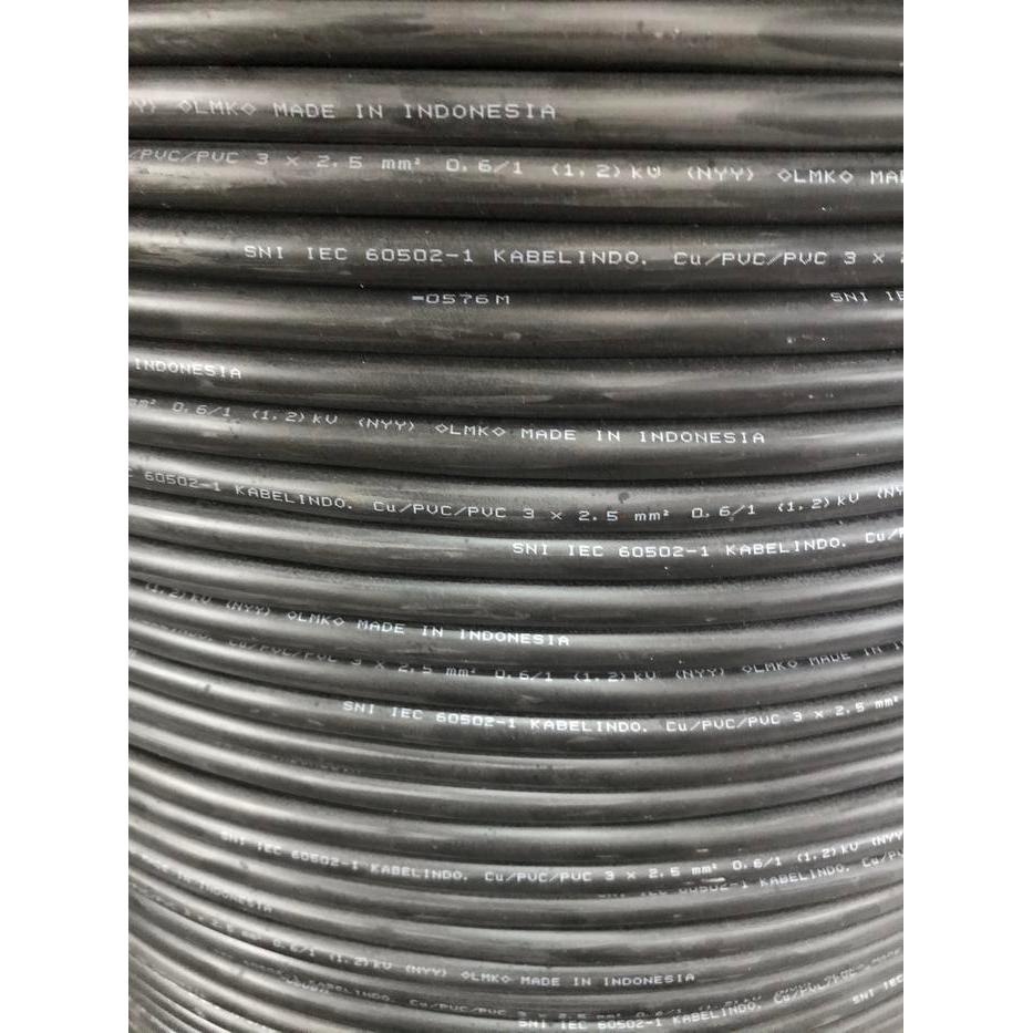 Kabel NYY 3x2.5 mm Merk KABELINDO meteran