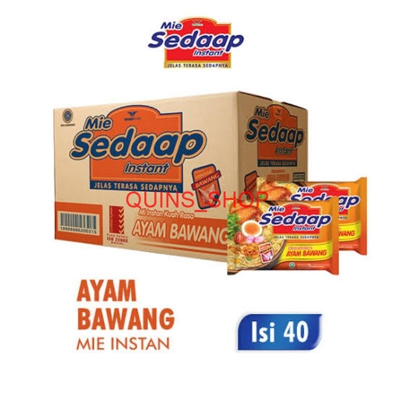 Mie sedaap ayam bawang 1 dus isi 40bungkus / Mie sedaap kuah ayam bawang / Mie sedaap ayam bawang 1 