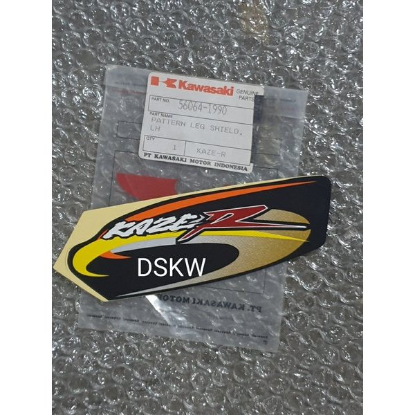 Stiker Legsil Kiri Hitam KAZE R 2001-2002 KGP 56064-1990