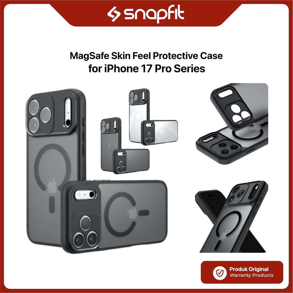 SNAPFIT Case iPhone 17 Pro Max Clear Armor Magsafe TPU Anti Kuning Shockproof Premium