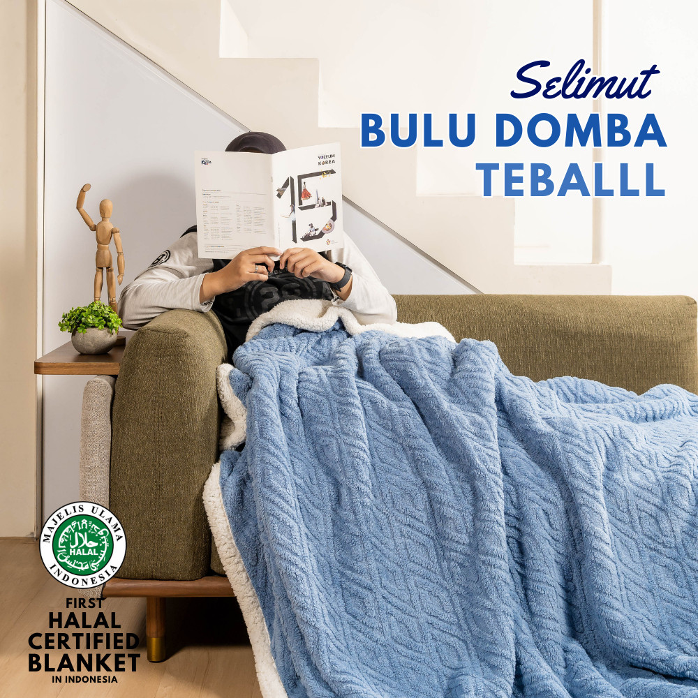 Rosanna - Selimut Dewasa Bulu Halus Selimut Waffle Selimut Domba 180x200 200x220