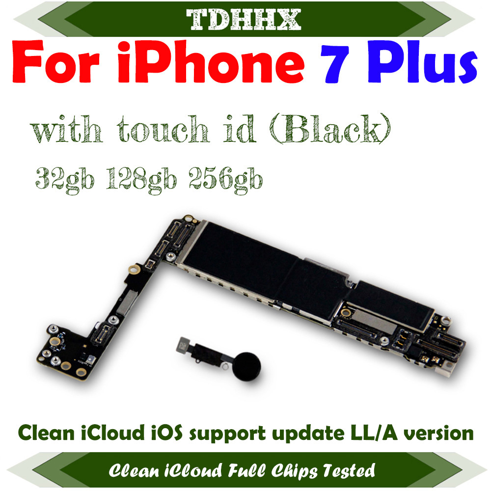 Main Logic Board Clean iCloud For IPhone 7 Plus 32GB 128GB Not ID Locked Motherboard IOS System 4G L