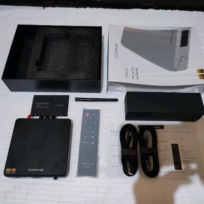 Topping D50III Dac Desktop Amplifier High End Sony PHA-3 Audiophile Mulus Unit Normal Tanpa Kerusaka