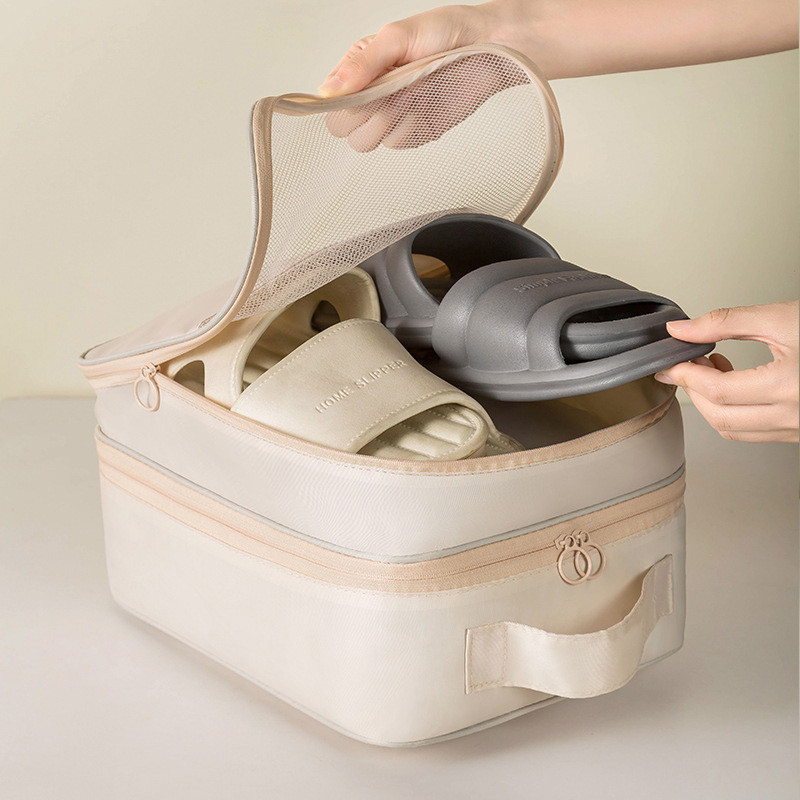ShoeCase | Tas Penyimpanan Sepatu - Tas Sepatu Oxford Cloth Perjalanan, Set Tiga Tas Sepatu