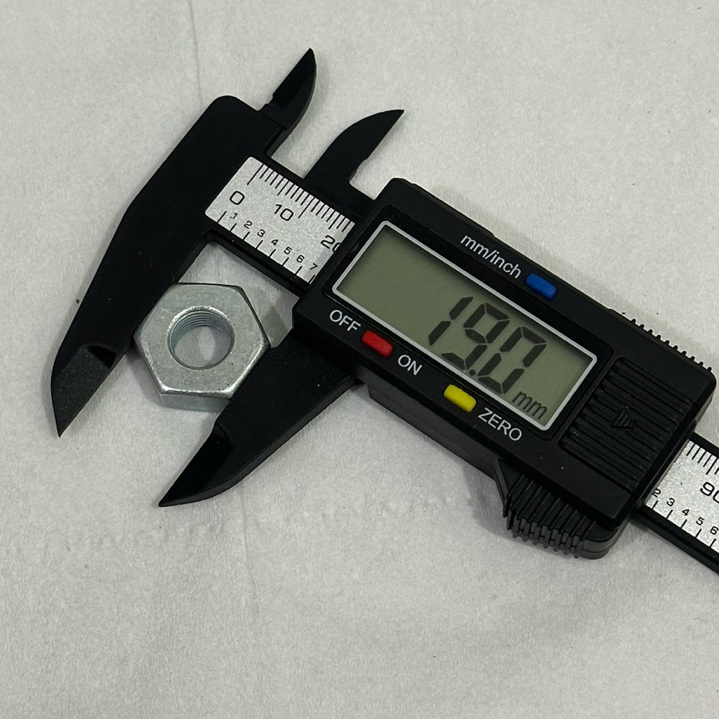 TERLARIS NUTS MUR M10 Drat HALUS 1.0 m10X1.0 KUNCI 19 MUR KOPLING KRUKAS MESIN DSB ORI