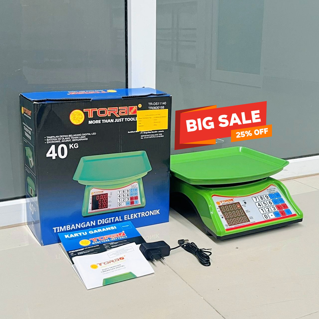 Timbangan Duduk Digital 40KG TORA / Timbangan ACS DIGITAL TORA 40 KG