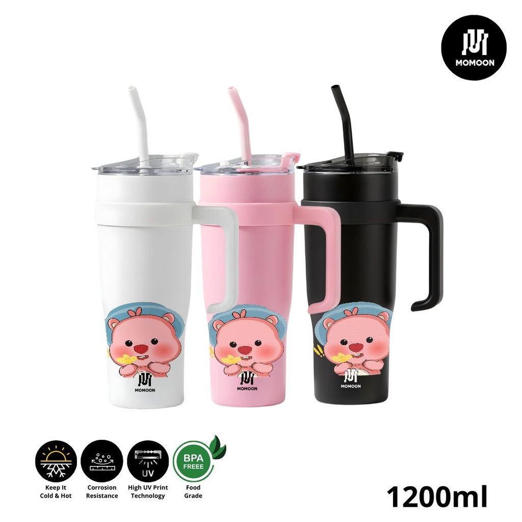 Tumbler Stainless Steel 304 ZANMANG LOOPY Kartun Kapasitas 1200ml Tahan Suhu Panas & Dingin Food Gra
