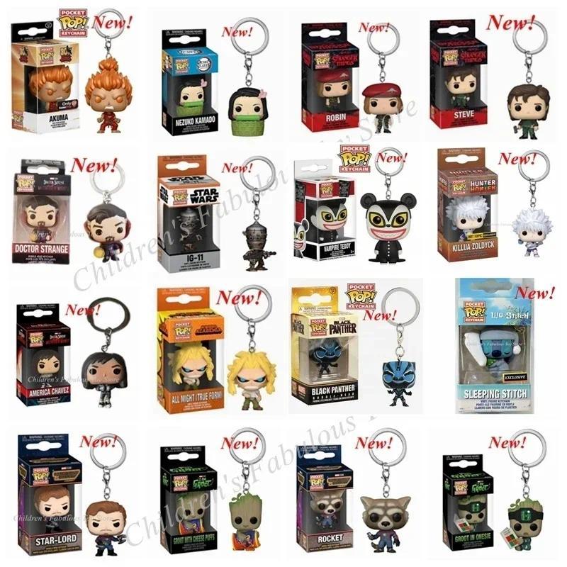 New 41 styles Funko Keyains Stit Strange avez Pumpkin King Groot Vampire Teddy IG-11 Action Figure M