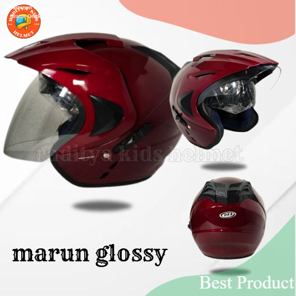 Helm Dewasa Double Visor JP8 Helm Double Visor T1 Harga Promosouvenir lainnya