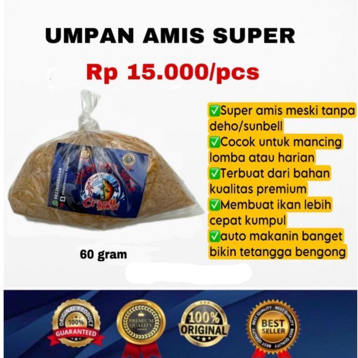 umpan ikan mas crazy rich  - umpan amis super - amis super